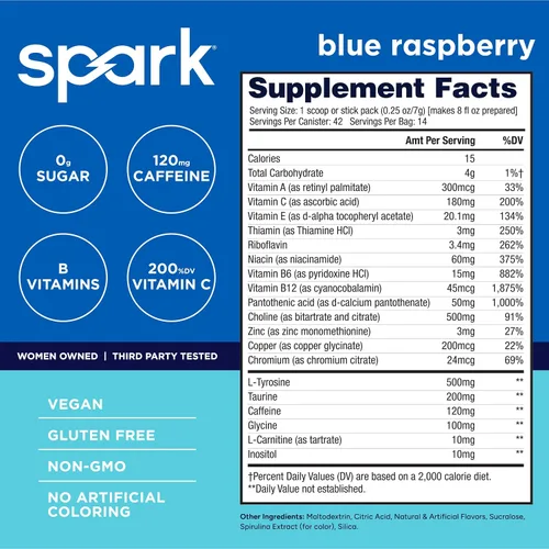 Miniatura 2 de AdvoCare Spark - Mezcla de bebida energética - Suplemento de vitaminas y aminoácidos - Apoya la energía y la concentración* - Apoyo inmunológico