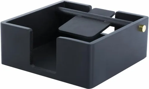 Miniatura 8 de Servilletero de acacia natural para mesa, dispensador de servilletas, servilletero decorativo para bebidas, para cocina, hogar, bar (natural)