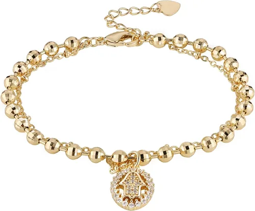 Miniatura 30 de HZMAN Pulsera de cruz con cuentas de rosario virgen de Guadalupe ajustable para mujer, regalo de joyería