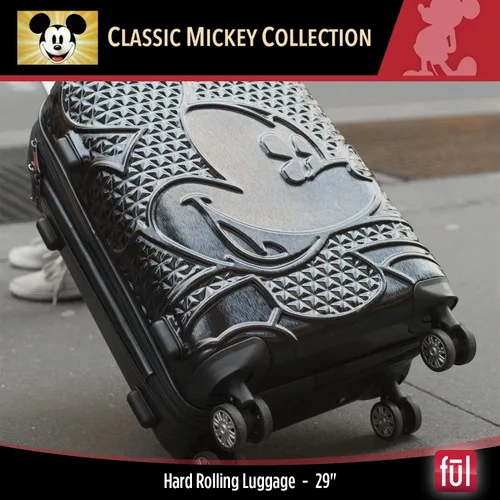Miniatura 6 de FUL Disney Mickey Mouse - Maleta rígida con ruedas giratorias, Negro -, Disney Mickey Mouse - Maleta rígida con ruedas giratorias