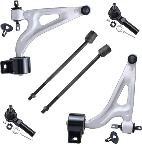Miniatura 314 de Detroit Axle - Kit de extremo delantero para Chrysler 300 Dodge Charge Challenger 2011-2023, 2 brazos de control inferiores traseros 2 rótulas