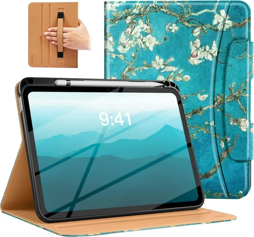Miniatura 40 de MoKo Funda para iPad A16 de 11 pulgadas, funda para iPad de 11ª/10ª generación (2025/2022) con soporte para lápices y bolsillo, funda con soporte