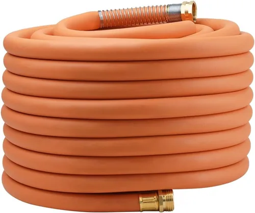 Miniatura 21 de Wiseflow Leader Hose Manguera de agua resistente de 3 x 5/8 pulgadas con accesorios de latón macho a hembra, extensor de manguera corta para carrete