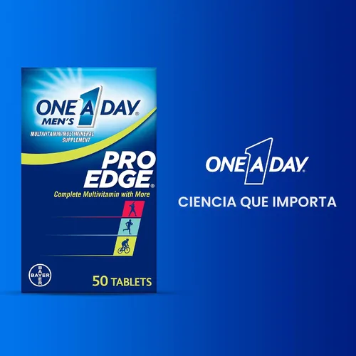 Miniatura 7 de One A Day Multivitamínico Pro Edge para hombre, suplemento con vitamina A, C, D, E y zinc para apoyo a la salud inmunológica y magnesio para una