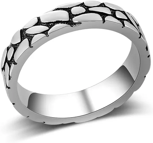 Band Rings for Women, Fashion Gold and Silver Chunky Band Rings Statement Costume Jewelry for Teen Girls Gifts for Her