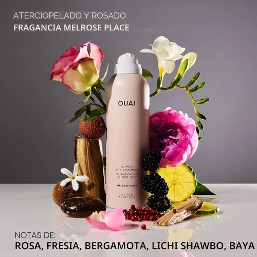Miniatura 5 de OUAI Champú seco Super Travel Size – Champú seco voluminizador – Absorbe el aceite, la suciedad y el sudor – Se mezcla perfectamente en el cabello