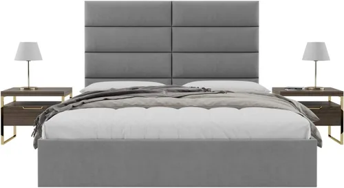 Miniatura 81 de Vänt - Paneles tapizados de cabecera para montar en la pared, diseño Isabelle, 60 x 23 pulgadas, configuración de 4 paneles individuales, Cuero