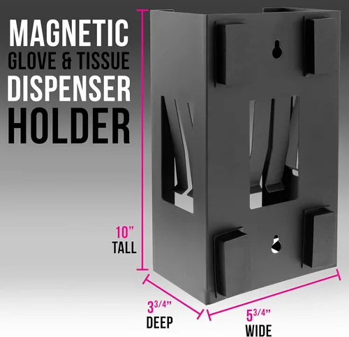 Miniatura 2 de TCP Global Soporte para guantes para montaje en pared, dispensador de guantes, soporte de caja de pañuelos para montaje en pared, dispensador