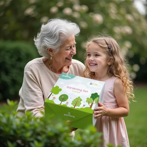 Miniatura 5 de Juego de jardinería, kit de herramientas, para niños, STEM, incluye bolsa de mano, pala, regadera, rastrillo, tenedor, paleta y guantes (Petal)