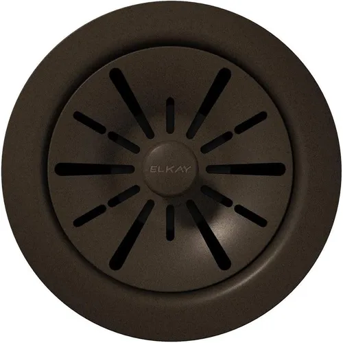 Miniatura 14 de Elkay LKPDQD1BK Brida de eliminación de polímero de drenaje perfecto de cuarzo de 3-1/2 pulgadas con colador de cesta extraíble y tapón de goma
