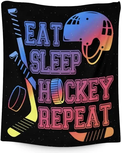 Miniatura 9 de Regalos de hockey - Manta de hockey sobre hielo para niños - Mantas para niños pequeños para niñas - Mantas suaves y mullidas de 30"x40" para niños