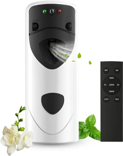 Dispensador automático de ambientador en aerosol con dispensador de fragancia programable remoto apto para recargas de spray | Dispensador de