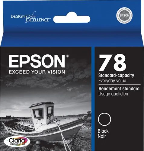 Miniatura 5 de Epson T078120-S Claria Hi-Definition 78 Cartucho de inyección de tinta de capacidad estándar - Negro
