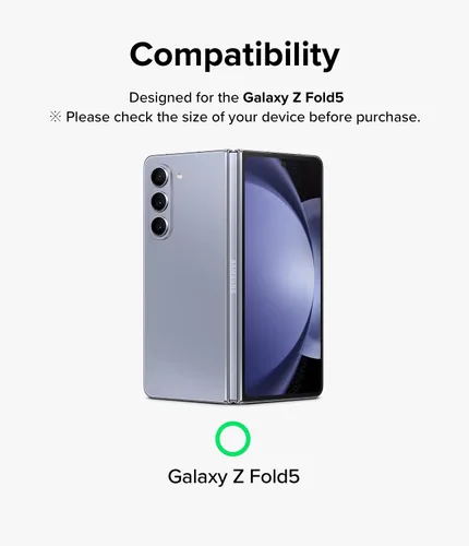 Miniatura 3 de Ringke Marco de lente de cámara compatible con Samsung Galaxy Z Fold 5, protector de lente de cámara, cubiertas de vidrio templado y marcos