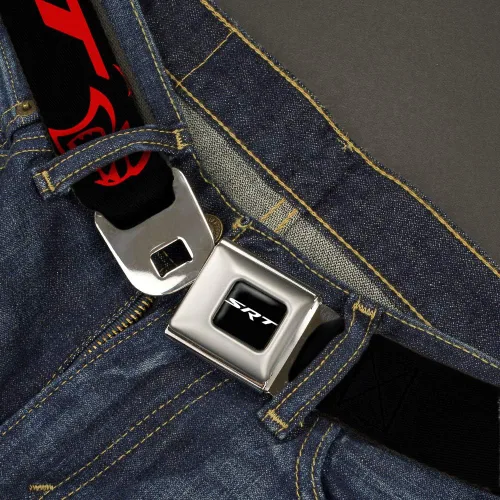 Miniatura 2 de Buckle-Down Men's Seatbelt Belt Viper SRT Hellcat Kids, Dodger Logo cBlue Blackred, 1.0" Wide-20-36 Inches