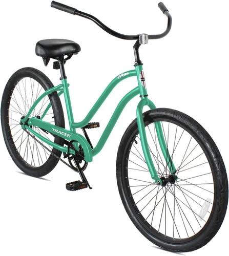 Miniatura 17 de Tracer ACE - Bicicleta crucero de playa de una sola velocidad de 26 pulgadas con freno de posavasos para hombres y mujeres, varios