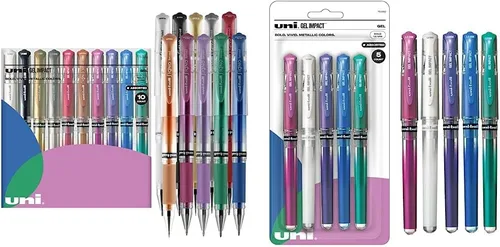 Uniball Signo 207 - Bolígrafos de gel de gel, 15 bolígrafos surtidos, punta gruesa de 0.039 pulgadas, suministros de oficina, bolígrafos de tinta,