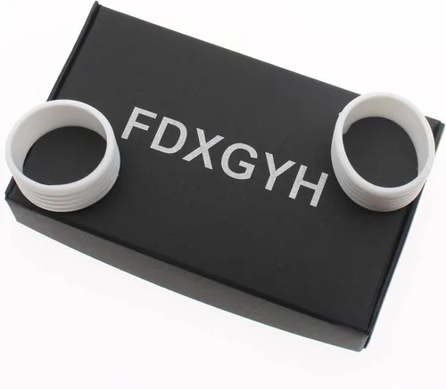 Miniatura 4 de FDXGYH Agarre para raqueta de tenis, anillo de goma con agarre antideslizante para raqueta de tenis de bádminton absorbente en su lugar, color negro