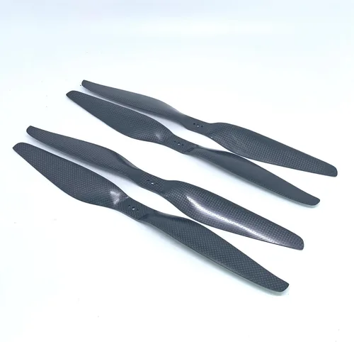 Miniatura 13 de KingVal Reemplazo de 2 pares de hélice CW/CCW de fibra de carbono 1245 compatible con RC Quadcopter Drone Black 2 Pairs 1245