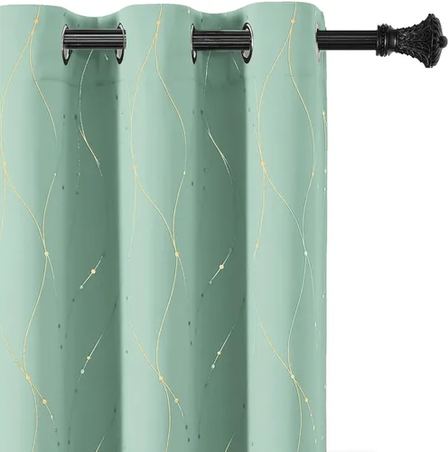 Miniatura 42 de BUHUA - Paneles de cortinas opacas para sala de estar, cortinas grises con aislamiento térmico, cortinas de ventana para dormitorio - 72 pulgadas