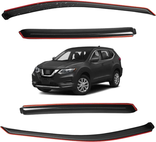 Miniatura 15 de Visor de ventana en canal para Jeep Grand Cherokee WK2 4 puertas SUV 2022, deflector de viento, protector solar y lluvia, adhesivo, a prueba