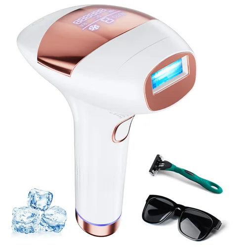 Miniatura 20 de Xsoul Depilación láser IPL, removedor de vello sin dolor para mujeres y hombres, ideal para axilas, piernas, cara y bikini, reducción de vello
