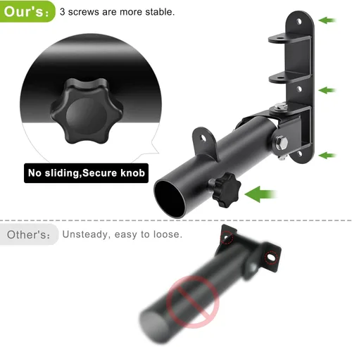 Miniatura 3 de Kipika Accesorio Landmine de Montaje en Pared para Barra Estándar de 1" y Barras Olímpicas de 2" - Plataforma de Remo con Barra en T de Servicio