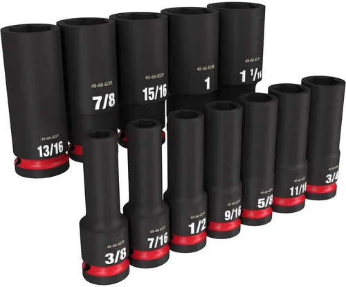 Miniatura 4 de 49-66-7011 para Milwaukee Shockwave 1/2 In Drive Sae Juego de llaves de impacto de 6 puntos - 12PC