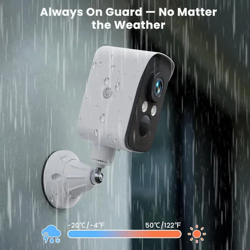 Miniatura 8 de Cámara de seguridad inalámbrica para exteriores con panorámica de 300°, sin suscripción, almacenamiento en la nube/SD gratuito de 7 días, detección