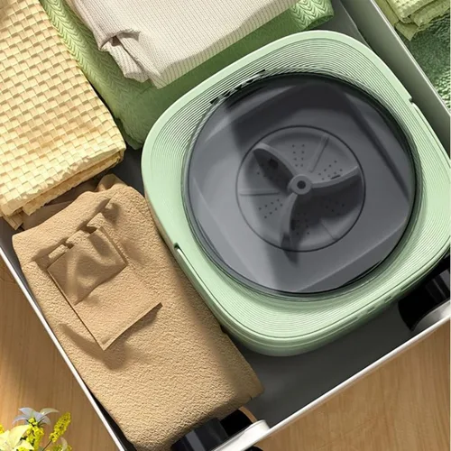 Miniatura 4 de Mini lavadora portátil de viaje pequeña capacidad de lavado 15L/3.96 galones ciclo de lavado y drenaje Combo lavadora de ropa plegable (13L/3.43GAL)
