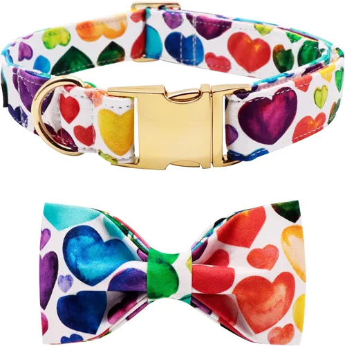 Miniatura 33 de Collar ajustable Lionet con forma de pajarita para gatos y perros. Suave y cómodo, xs, Azul (Blue point)
