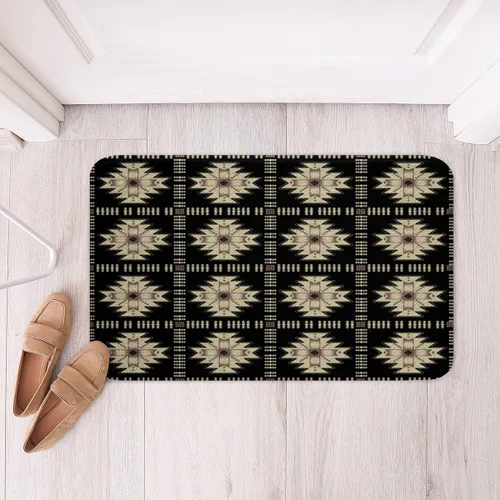 Feelyou Aztec Bathroom Rugs Aztec Southwestern Printed Bath Mats for Bathroom Bohemian Bath Rugs for Shower Tub Cowboy Cowgirl Bathroom Accossories