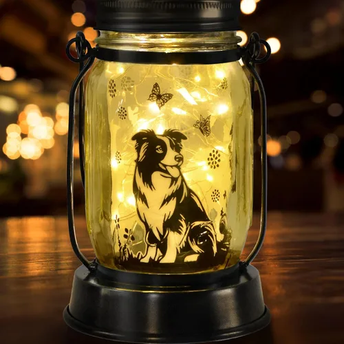 Miniatura 38 de Farol solar de Chihuahua, regalo para mujeres, hombres, mamá, cumpleaños, amantes de perro Chihuahua, luz conmemorativa pérdida de mascotas