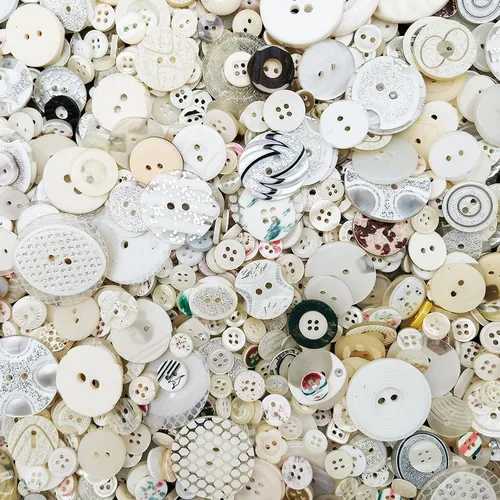 Miniatura 17 de 1600 botones negros de varios tamaños para manualidades, surtido de botones de manualidades mixtos a granel