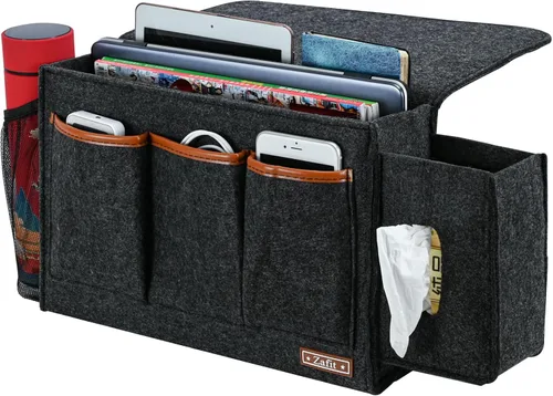 Miniatura 15 de Zafit Organizador de mesita de noche, organizador de almacenamiento de mesita de noche, organizador de mesita de noche, organizador para revistas