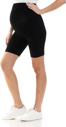 Leggings Depot Ropa de maternidad sin costuras para mujer, ropa interior de embarazo a medio muslo, soporte para el vientre, evita rozaduras, S-XL