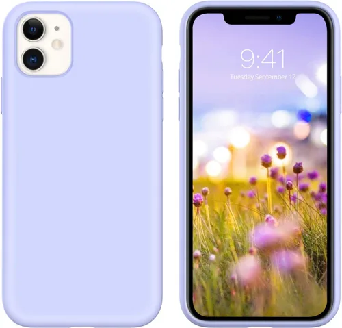 Miniatura 47 de GUAGUA Funda compatible con iPhone 17 Pro Max de 6.9 pulgadas, silicona líquida, goma de gel suave, delgada, forro de microfibra delgada