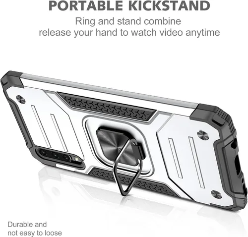 Miniatura 2 de Dionsibei Funda para Samsung Galaxy A50 A50S A30S, grado militar, soporte integrado con soporte de soporte, resistente, a prueba de golpes, funda