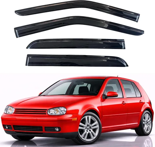 Miniatura 216 de KPY Visor de ventana compatible con Hyundai Tucson 2021-2025, 4 piezas de deflector de ventilación para ventana lateral, estilo Mugen, protector
