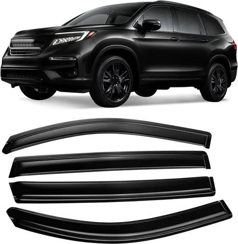 Miniatura 9 de 4 unidades de protectores de lluvia para ventana lateral tintados ahumados diseñados para Kia Forte 2019 2020 2021 2022 2023 EX FE GT LINE LXS