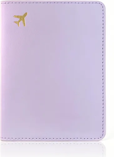 Miniatura 14 de Soporte para pasaporte para artículos esenciales de viaje, funda de pasaporte con bloqueo RFID para accesorios de viaje, cartera de viaje