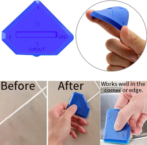 Miniatura 8 de Herramienta para pintores, herramienta de eliminación de calafateo con almohadillas de silicona para calafatear, kit de herramientas de reparación