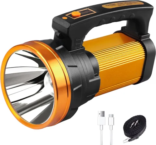 Miniatura 9 de Foco Recargable de 1800LM, Linterna Foco de 13600mAh, 80H de Larga Duración, IP67 Impermeable, 3 Modos, Luz de Foco para Camping al Aire Libre