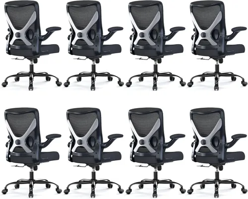 Miniatura 21 de Silla de oficina Silla de escritorio ergonómica cómoda: Silla de computadora de malla de 330 libras, sillas ergonómicas para juegos con ruedas, Gris
