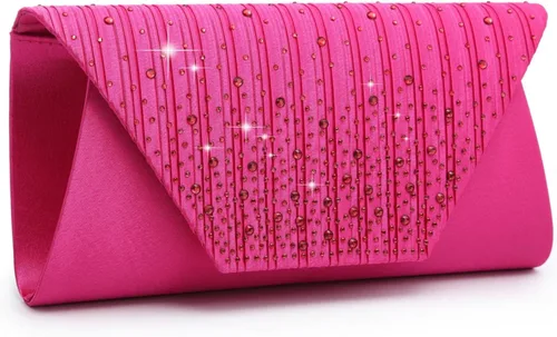 Dasein - Bolsos de mano para mujer, para bodas, carteras para fiestas, bolsos de mano tipo clutch para cócteles, graduación, formales con strass y