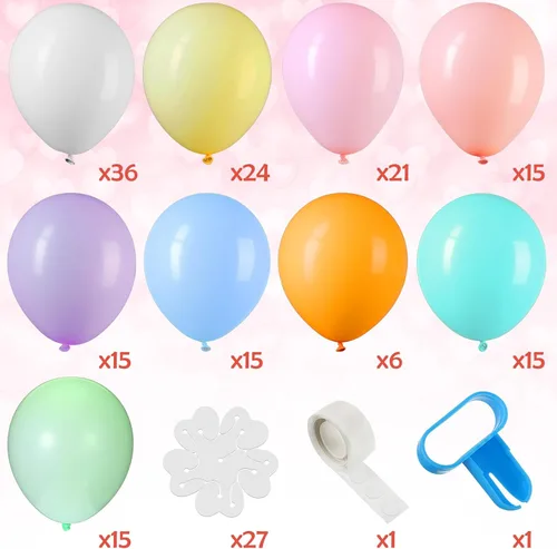 Miniatura 3 de CHENGU Juego de 27 globos de margaritas con diseño de margaritas, globos de látex de 10 pulgadas para decoración de bodas, cumpleaños, baby shower