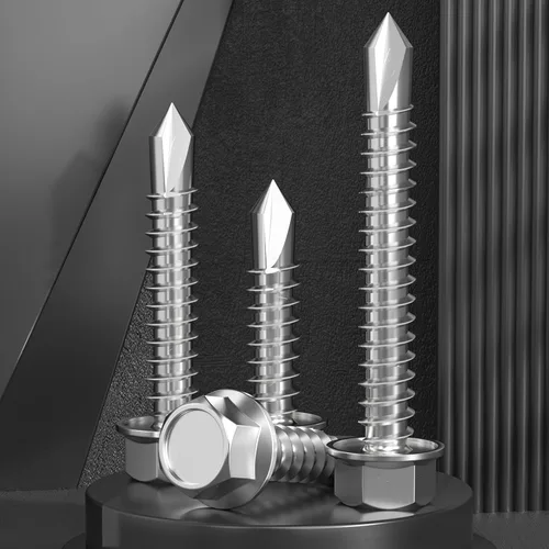 Miniatura 3 de VGBUY 320 piezas de tornillos autoperforantes para metal, #6 x 1/2 pulgada de acero inoxidable 410 tornillos autorroscantes para chapa de metal
