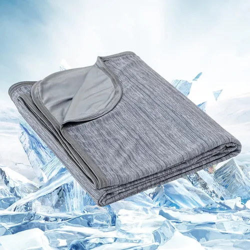 Miniatura 12 de OIGAE Manta refrescante para personas que duermen con calor – Manta fría de verano suave y ligera para sudores nocturnos, perfecta para cama, sofá