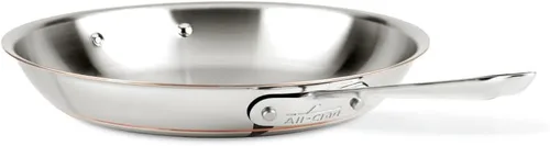 All-Clad Copper Core 5-Ply Stainless Steel Fry Pan 12 Inch Induction Oven Broiler Safe 600F Pots and Pans, Cookware Silver