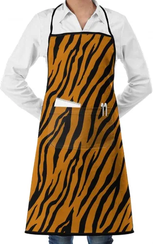 Miniatura 34 de Delantal unisex con cuello ajustable con bolsillos espaciosos y lazos largos